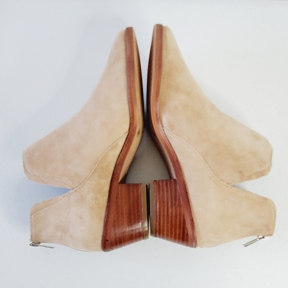 Vince Camuto Leather Abrinna Bootie Size 10 Back Zip Pull-on Ankle Shoe Boot NEW - Picture 6 of 15